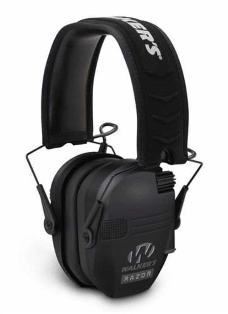 Walker's GWPRSEM Razor Slim Electronic Muff Polymer 23 dB Over the Head Black Adult