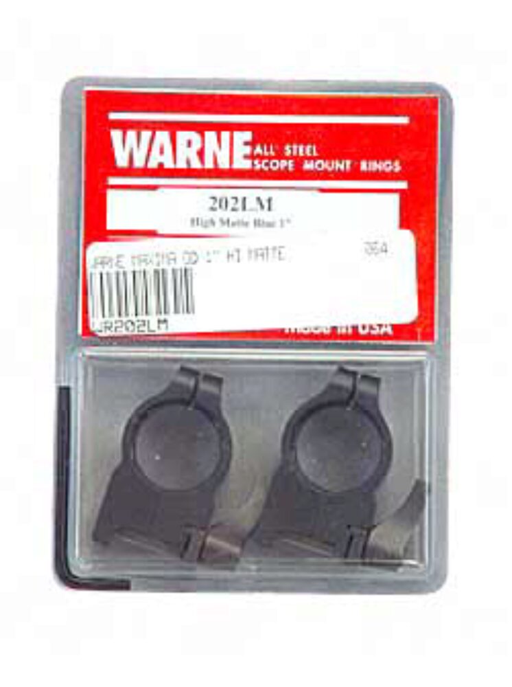 Warne 202LM Maxima Vertical Ring Set Quick Detach For Rifle Maxima/Weaver/Picatinny High 1 Tube Matte Black Steel Warne 202LM Maxima Vertical Ring Set Quick Detach For Rifle Maxima/Weaver/Picatinny High 1 Tube Matte Black Steel