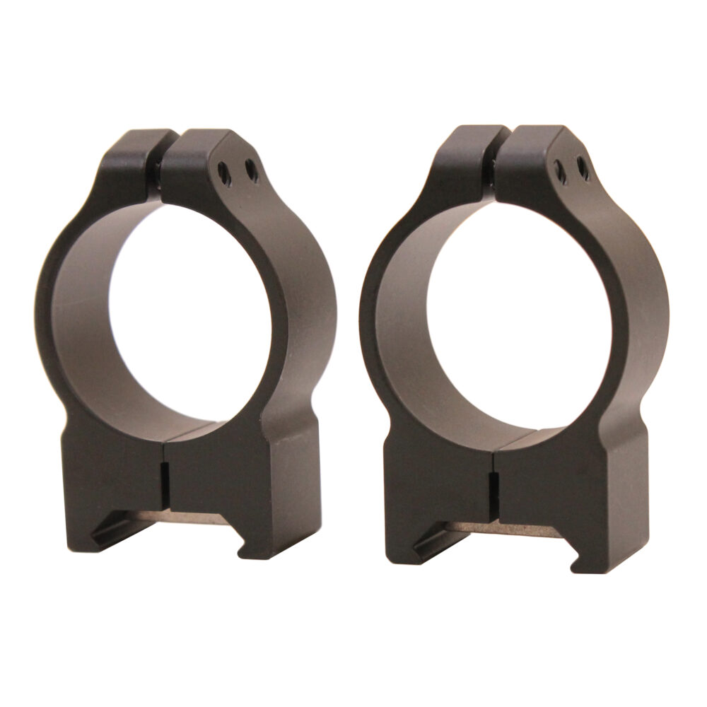 Warne 214M Maxima Vertical Ring Set Fixed For Rifle Maxima/Weaver/Picatinny Medium 30mm Tube Matte Black Steel