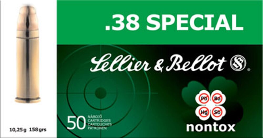 Sellier & Bellot SB38NT Handgun Non-Tox Non-Tox 38 Special 158 gr 925 fps Total Full Metal Jacket (TFMJ) 50 Bx/20 Cs Sellier & Bellot SB38NT Handgun Non-Tox Non-Tox 38 Special 158 gr 925 fps Total Full Metal Jacket (TFMJ) 50 Bx/20 Cs