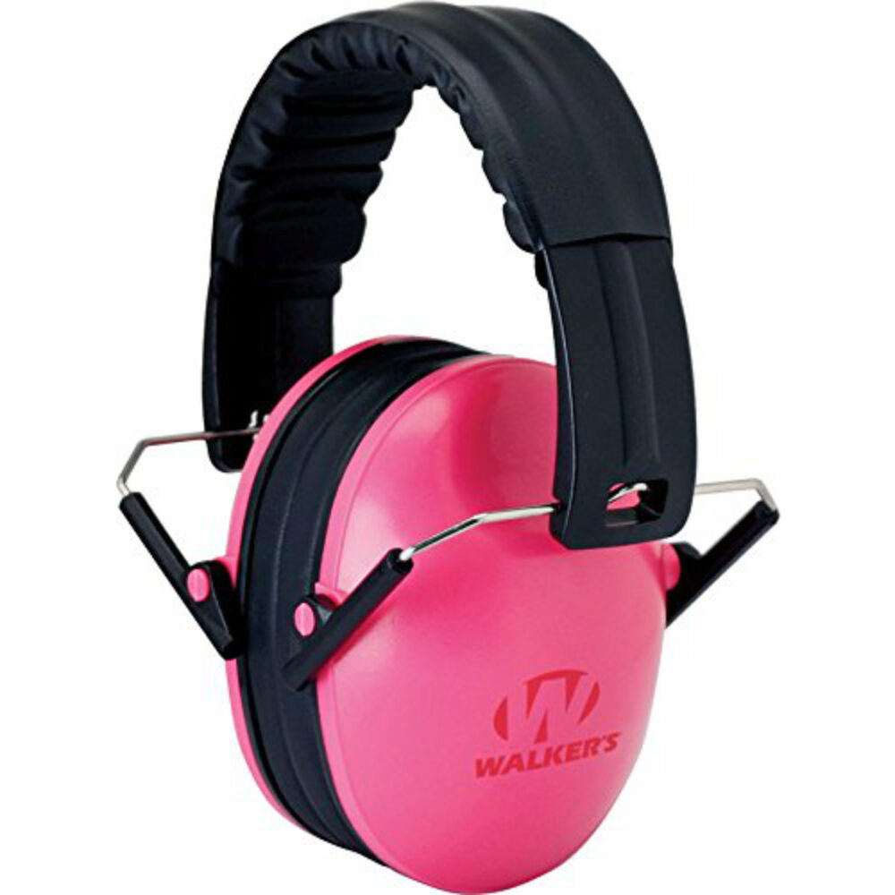 Walker's GWPFKDMPK Youth Passive Muff Polymer 22 dB Over the Head Pink/Black Youth Walker's GWPFKDMPK Youth Passive Muff Polymer 22 dB Over the Head Pink/Black Youth