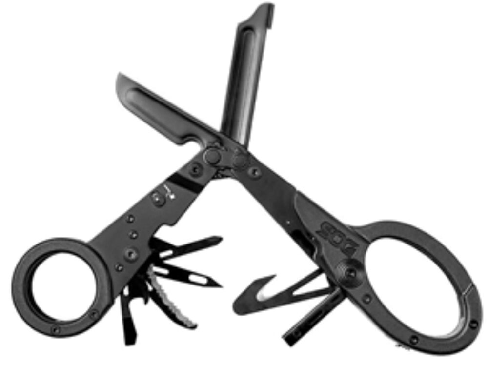 S.O.G SOG231250143 ParaShears  Black 3Cr13MoV SS Plain Blade Features 11 Tools