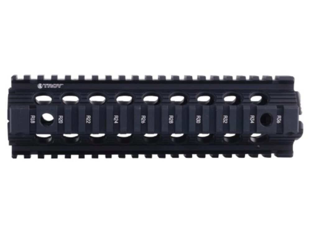 Troy Ind SRAIMRFD9BT00 Drop In Accessory Rail AR-15 Black Hardcoat Anodized Aluminum