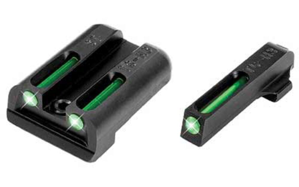 TruGlo TG131ST1 TFO Black | Green Tritium & Fiber Optic Front Sight Green Tritium & Fiber Optic Rear Sight TruGlo TG131ST1 TFO Black | Green Tritium & Fiber Optic Front Sight Green Tritium & Fiber Optic Rear Sight