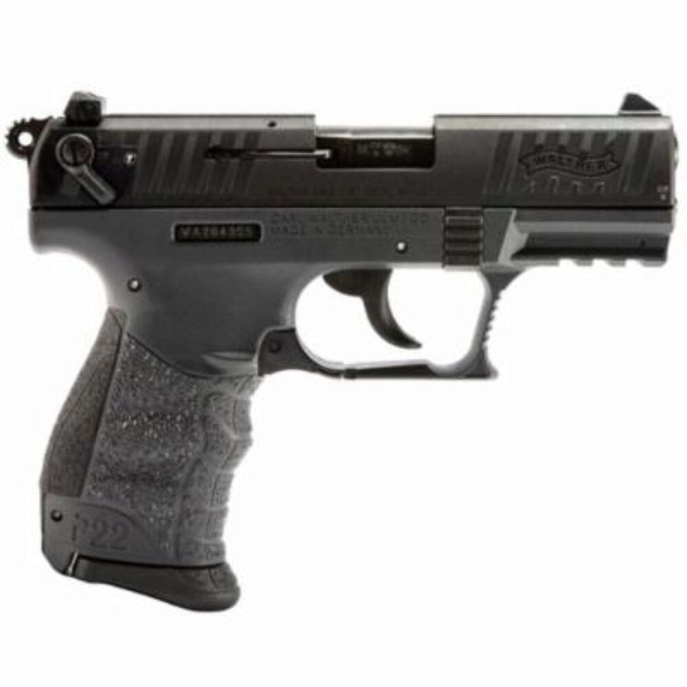 Walther Arms 5120365 P22 *CA Compliant 22 LR 3.42 10+1 Tungsten Gray Polymer Frame Black Steel Slide Black Polymer Grip Walther Arms 5120365 P22 *CA Compliant 22 LR 3.42 10+1 Tungsten Gray Polymer Frame Black Steel Slide Black Polymer Grip
