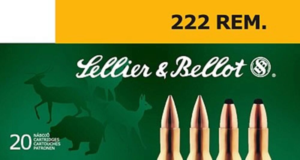 Sellier & Bellot SB222A Rifle  222 Rem 50 gr 3182 fps Soft Point (SP) 20 Bx/60 Cs