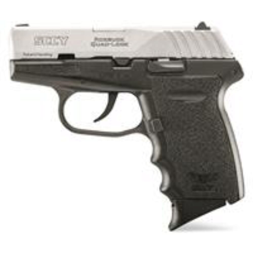 SCCY Industries CPX-3TTBK CPX-3  380 ACP 10+1 3.10 Black Polymer Serrated SS Slide Finger Grooved Black Polymer Grip