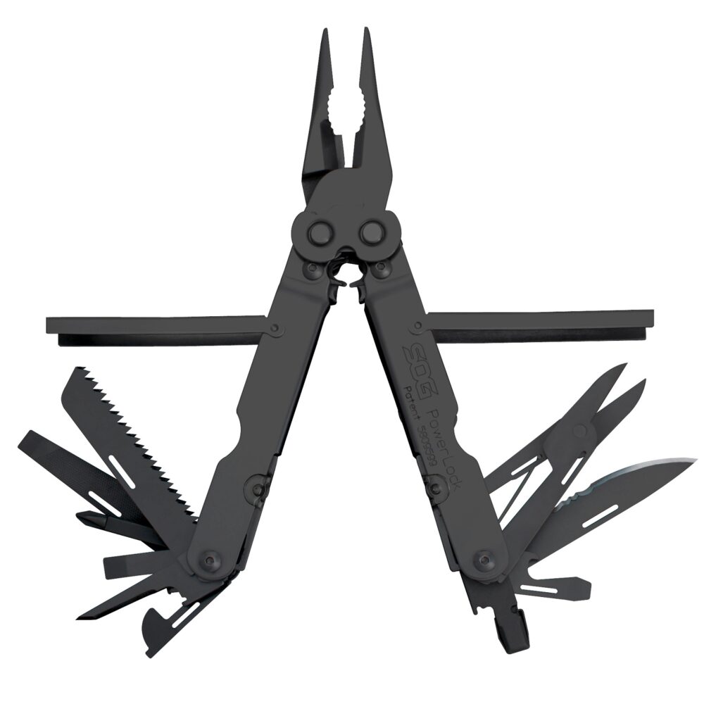 S.O.G SOG-B61N-CP Powerlock Black Oxide 420 Stainless Steel 7 Long Features 18 Tools w/Sheath S.O.G SOG-B61N-CP Powerlock Black Oxide 420 Stainless Steel 7 Long Features 18 Tools w/Sheath