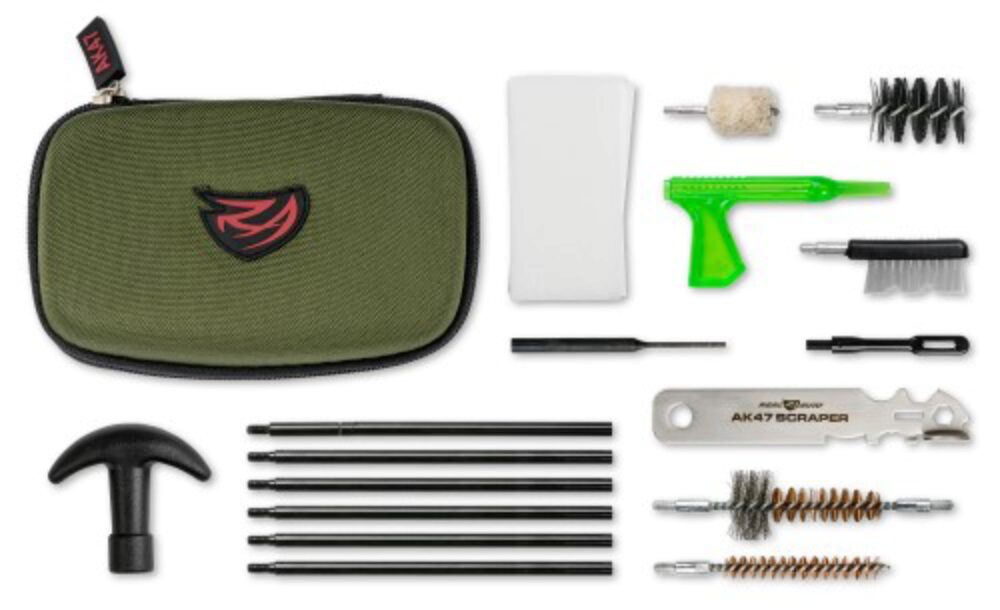 Real Avid AVGCKAK47 Gun Boss Cleaning Kit AK47/Green Weather Proof Ballistic Nylon Case