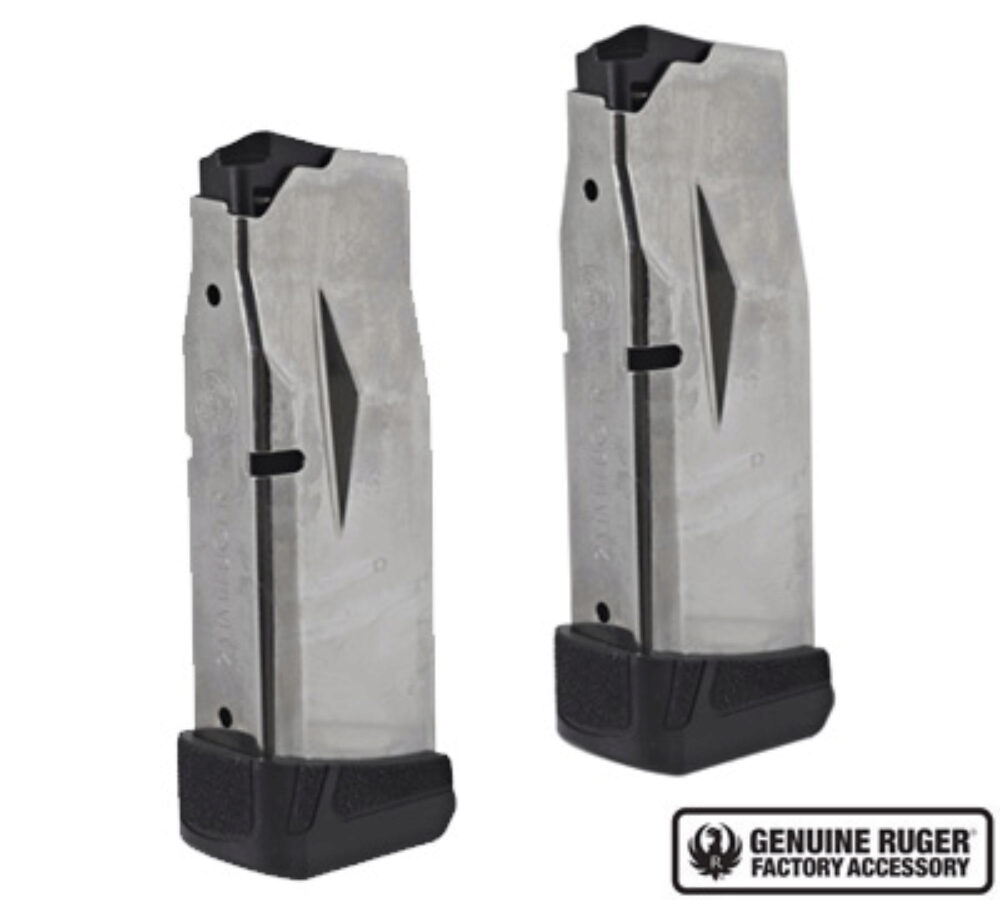 Ruger 90716 Max-9 Value Pack 12rd Magazine Fits Ruger Max-9 9mm Luger 12rd E-Nickel 2 Pack