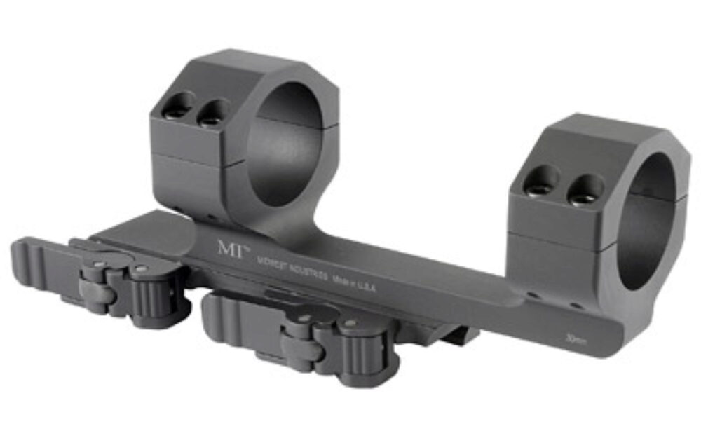 Midwest Industries MIQD30SM 30mm QD Scope Mount/Ring Combo Black Hardcoat Anodized