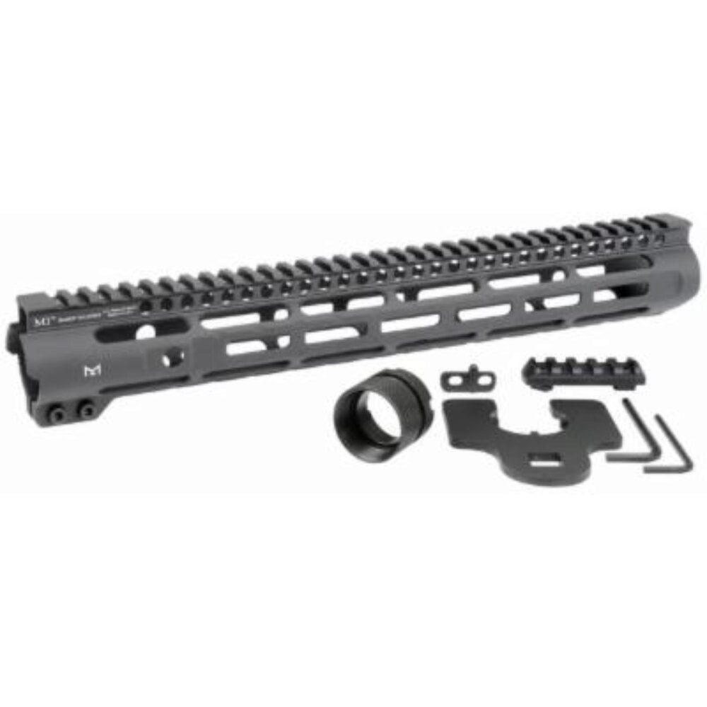 MIDWEST INDUSTRIES INC MISLH14 Slimline AR-15 6061 Aluminum Black Hard Coat Anodized 14 MIDWEST INDUSTRIES INC MISLH14 Slimline AR-15 6061 Aluminum Black Hard Coat Anodized 14
