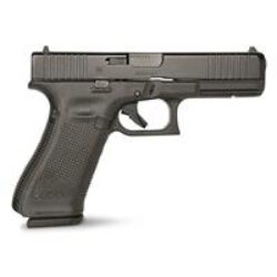 Glock PA175S203 G17 Gen5 Full Size 9mm Luger 17+1 4.49 Black GMB Barrel, Black nDLC Serrated Slide, Black Polymer Frame w/Picatinny Rail, Black Textured w/Interchangeable Backstrap Grip, Ambidextrous
