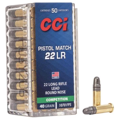 CCI .22 LR 40 Gr Match 50 Pack Ammo