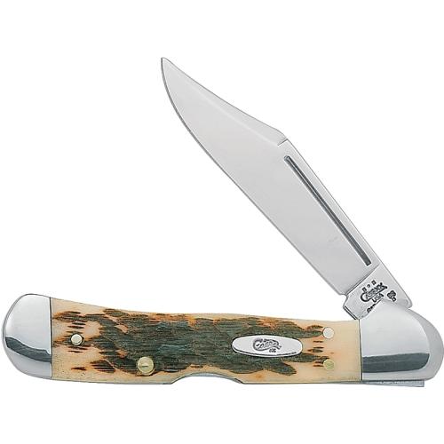 CASE 00133 AMBER BONE PEACH SEED JIG MINI COPPERLK