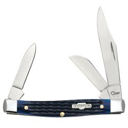 Case XX Blue Bone Rogers Corn Cob Jig Medium Stockman Pocket Knif