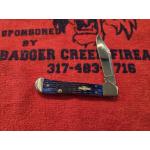 Case XX Navy Blue Rogers Corn Cob Jigged Bone Mini Copperlock Poc