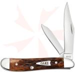 Case XX Brown Bone Peanut Pocket Knife 42656