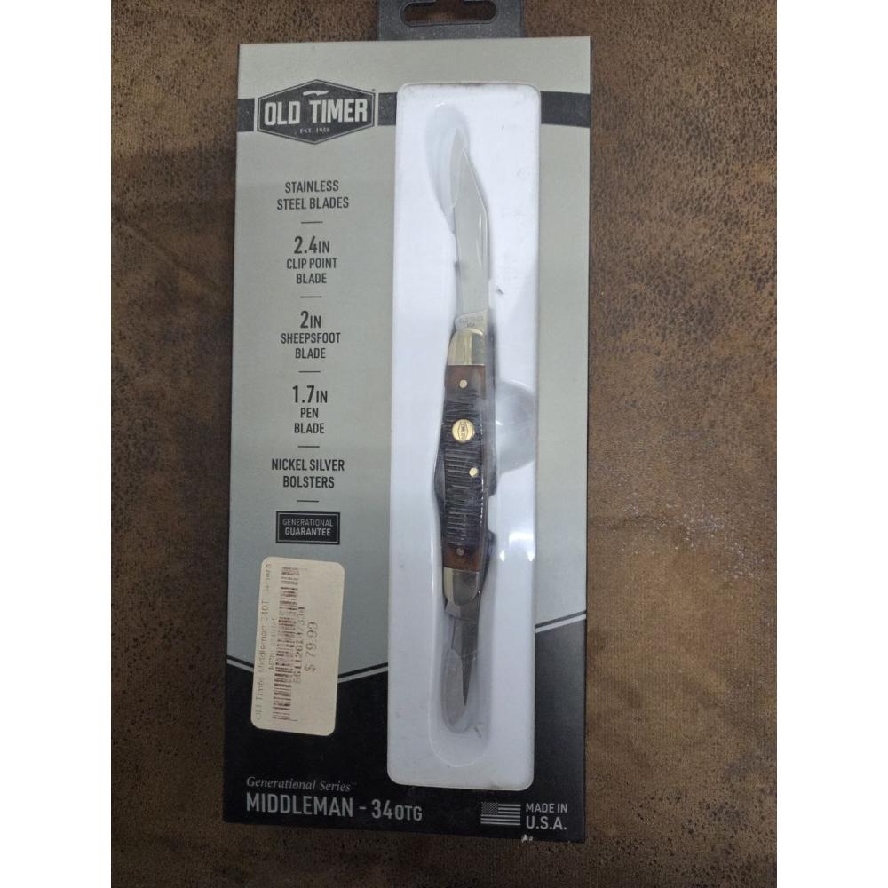 Old Timer Generational USA Middleman 34OTG Knive 3 Blades