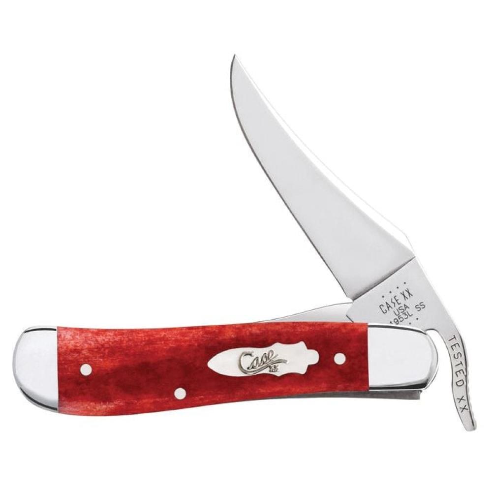 Case XX  Red Bone Smooth Russlock Pocket Knife 11322