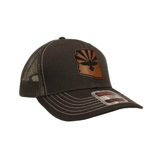 Mesh Trucker Hat with Leather Patch