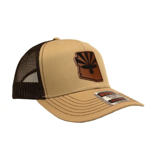 Mesh Trucker Hat with Leather Patch