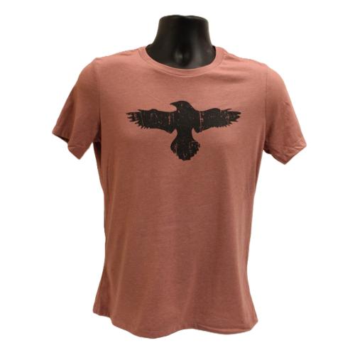 Ladies Distressed Bird Mauve