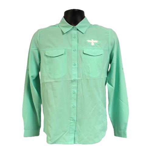 Ladies Button Up Sun Shirt L/S