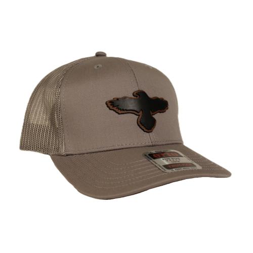 Mesh Trucker Hat with Leather Patch
