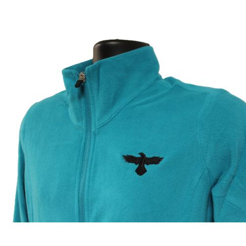 Ladies Full Zip Micro Fleece/ Teal/M