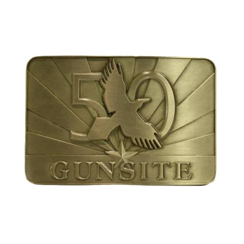 50th Belt Buckle, Brass