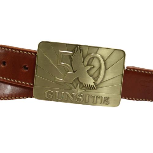 50th Belt Buckle, Brass