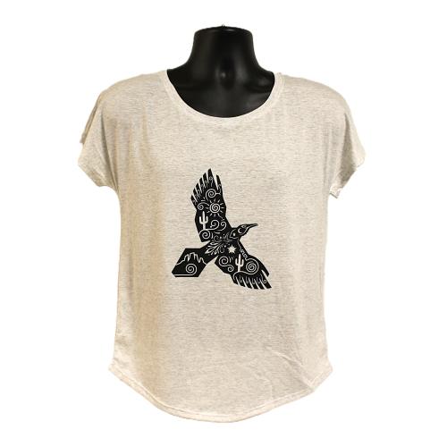 Ladies Fancy Raven Short Sleeve Shirt