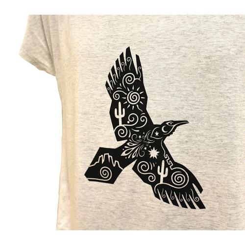 Ladies Fancy Raven Short Sleeve Shirt