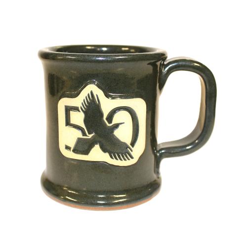 50th Executive Slim Stone Mug - Hunter Green