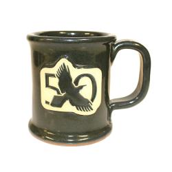 50th Executive Slim Stone Mug - Hunter Green