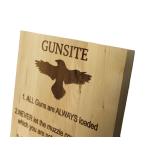 HAWG Gunsite Rules Wooden Sign