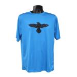 Distressed Bird Perf Shirt - Blue L