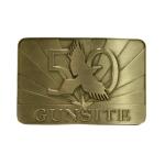 50th Belt Buckle, Brass