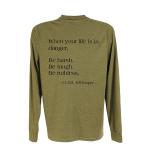 Be Harsh L/S Shirt - Mil. Green, 2X