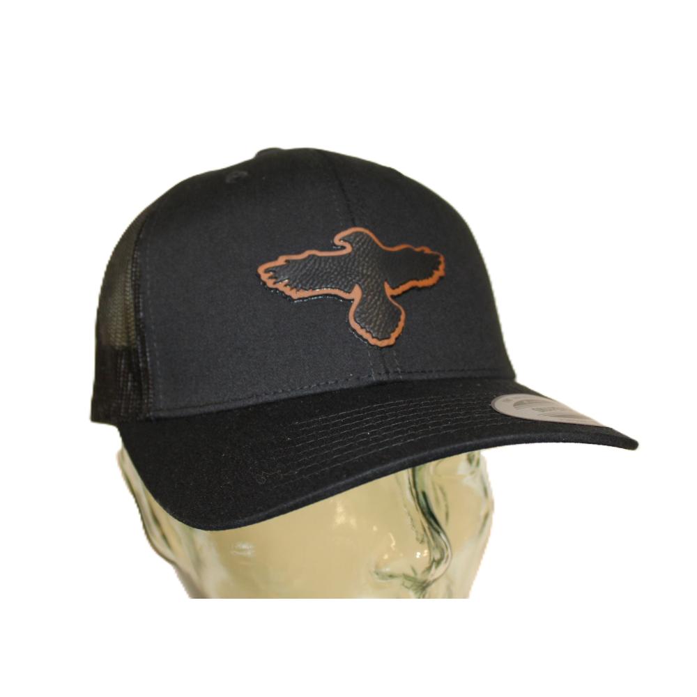 Mesh Trucker Hat with Leather Patch