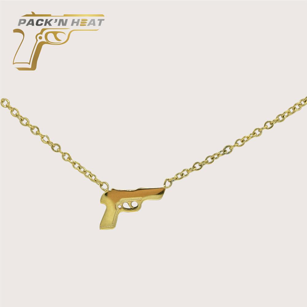 Pack'n Heat Pistol Necklace