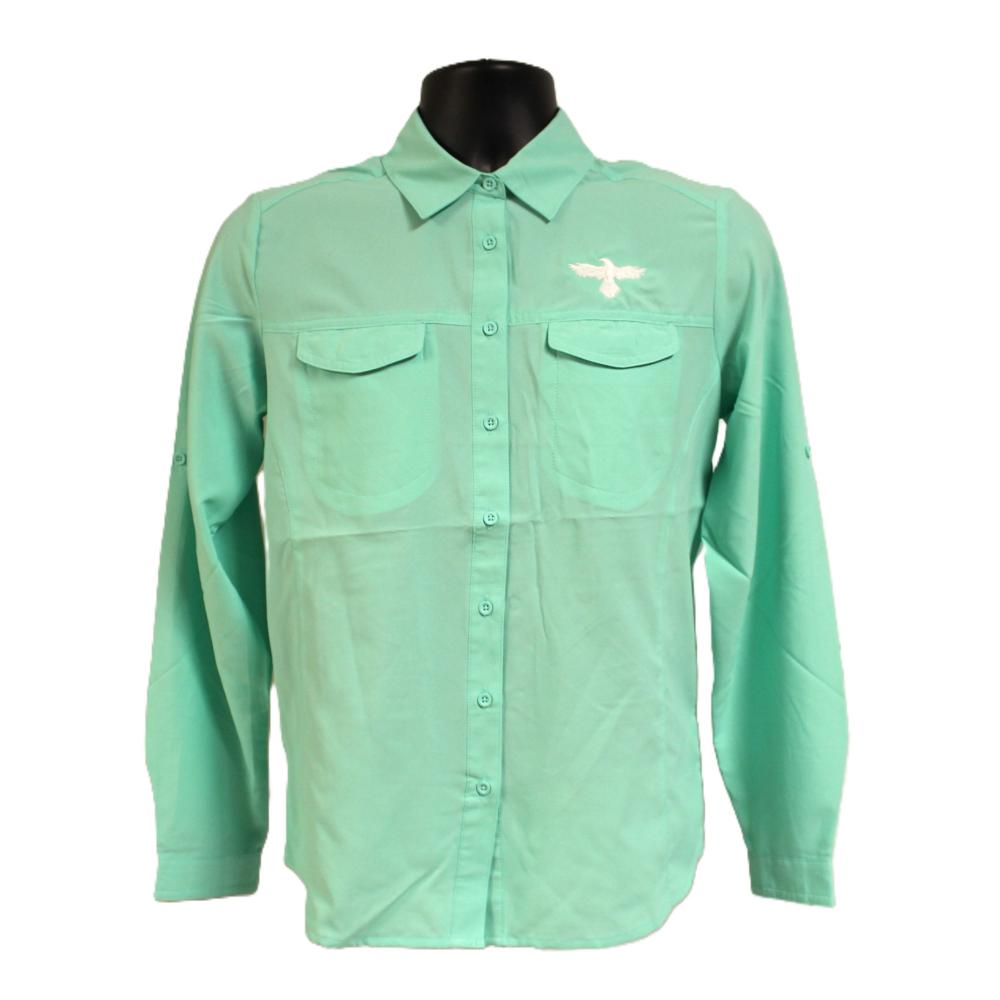 Ladies Button Up Sun Shirt L/S