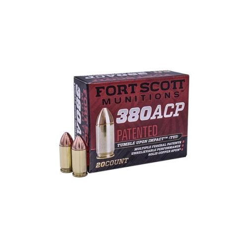 Fort Scott Munitions TUI Brass .380 ACP 95-Grain 20-Rounds SCS