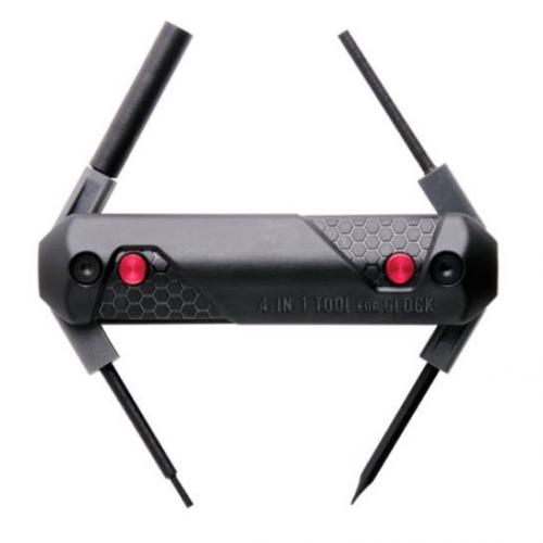 Real Avid AVGLOCK41 4-in-1  Black Handgun Tool Compatible w/Glock