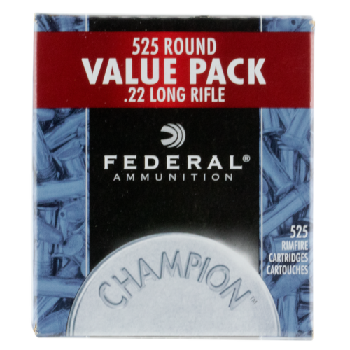 Federal Champion Training Ammo Brass .22 LR 525-Rounds 36 Grain CPHP