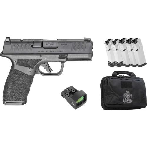 Springfield Armory Hellcat PRO OSP 9mm 3.7" Barrel 15/17-Rounds 5 Mags, CT1500 Red Dot