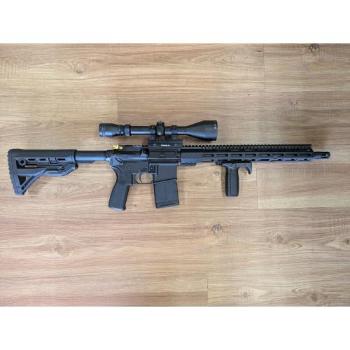 Davidson Defense 'Arc Projector' 16-inch AR-15 6mm ARC Parkerized Rifle Upper with PSA AR-15 Lower Receiver