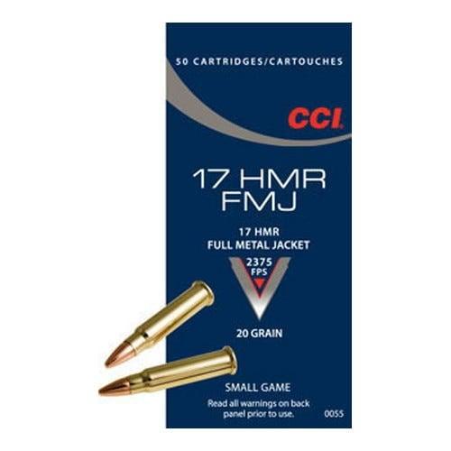 CCI .17HMR 20GR FMJ 50Rds