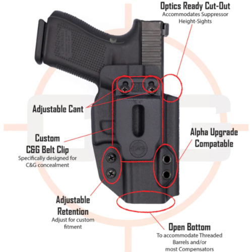 SIG P365/X IWB COVERT KYDEX HOLSTER LEFT HAND